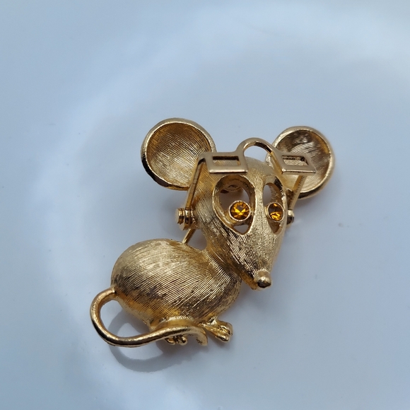 Avon Vintage Mouse w/movable Glasses,GC. - Picture 2 of 7